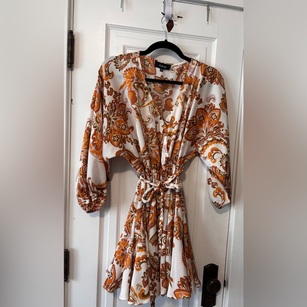 Paisley print dress